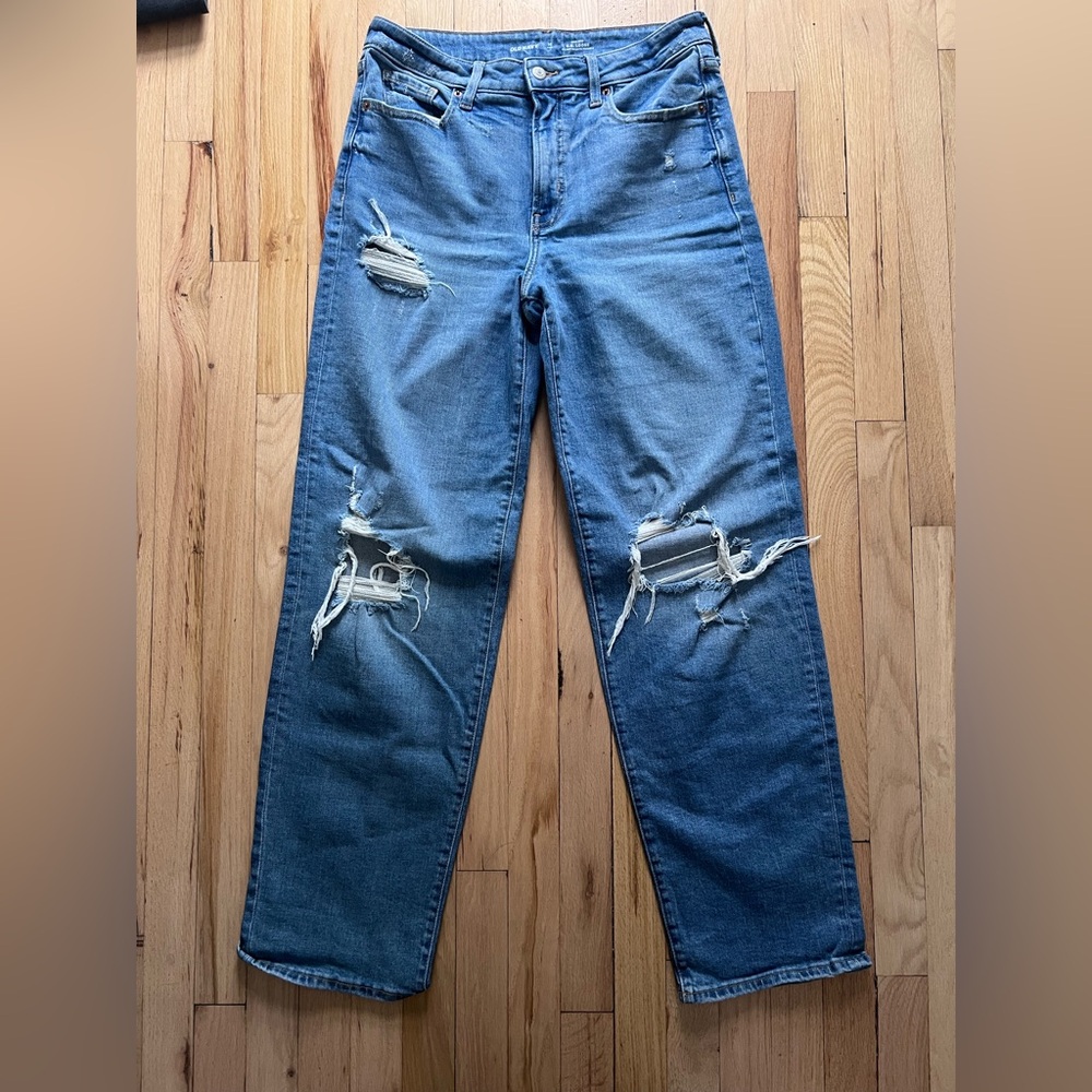 Old Navy Womens Relaxed Blue Jeans